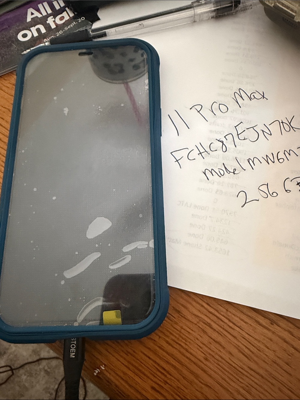 Apple iPhone Protective Case in Teal Blue